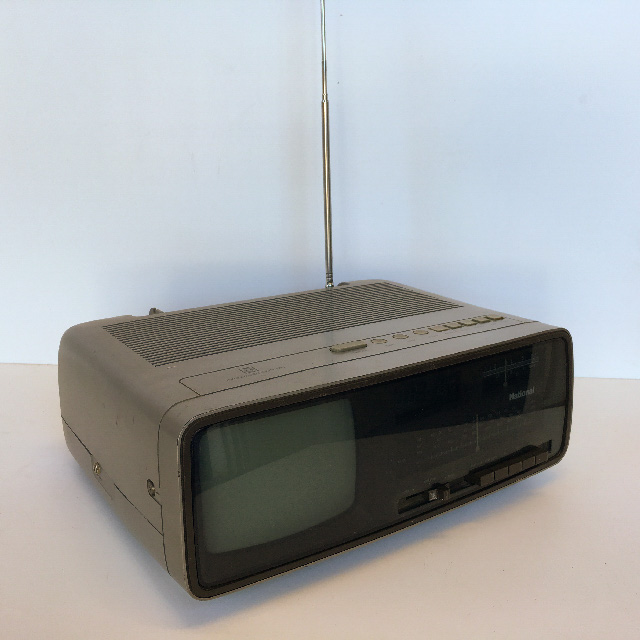 TELEVISION - Silver TV Clock Radio National